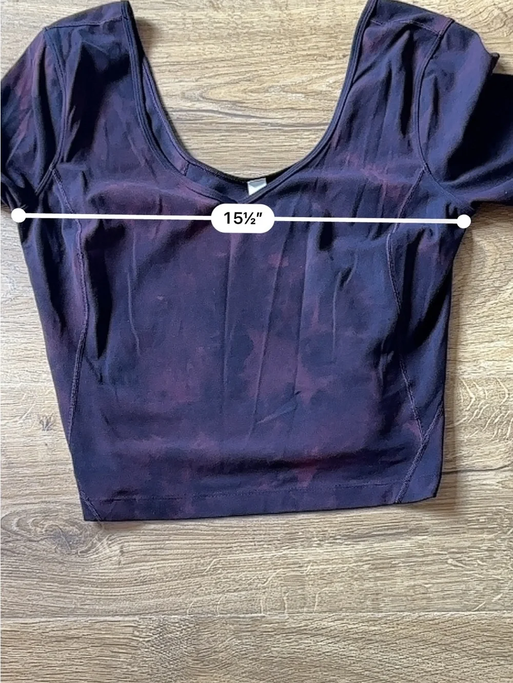 Lululemon Align Diamond Dye Long-Sleeve Shirt Burgundy & Black Size 8